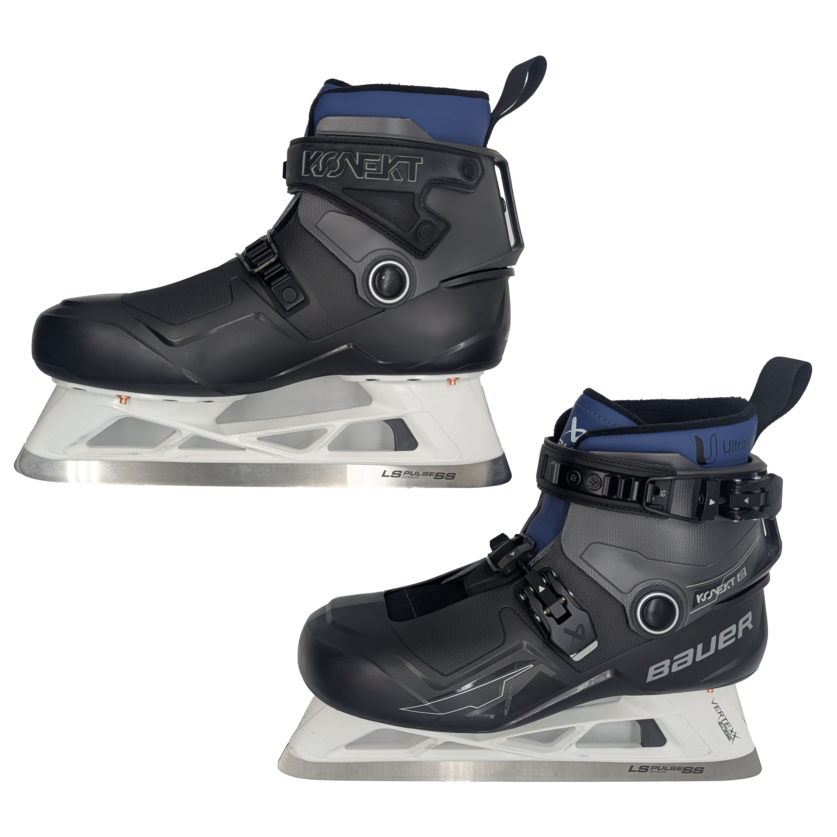 Bauer Konekt 2 - Patins de gardien de but Pro Stock d'occasion AHL - Taille 9